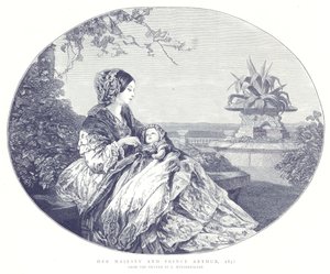 Su Majestad y el Príncipe Arturo, 1850 de English School
