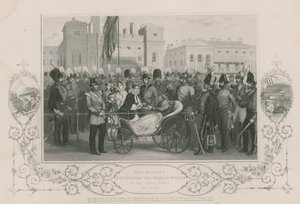 Su Majestad distribuyó las Medallas de Crimea en la Guardia Real, 18 de mayo de 1856