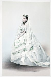 Su Alteza Real la Princesa Alexandra Carolina de Dinamarca, de A Memorial of the Marriage of Edward VII and Alexandra of Denmark, pub. 1864