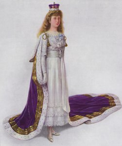 Su Alteza Real la Princesa María en Toga de Coronación de English School