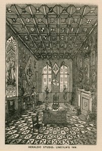 Estudio Heráldico, Lincolns Inn, Londres de English School