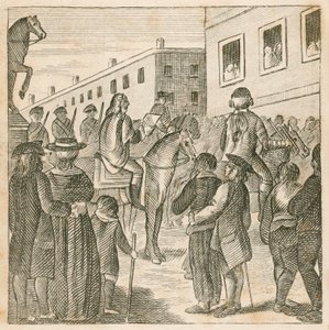 Heraldos proclamando el rey Jorge I en Charing Cross, Londres