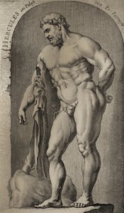 Hércules trayendo las manzanas doradas de las Hespérides de English School