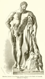 Hércules, conocido como el Farnesio, encontrado en Roma en los Baños de Caracalla (Museo de Nápoles)