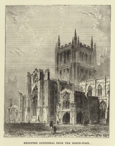 Catedral de Hereford desde el noroeste de English School