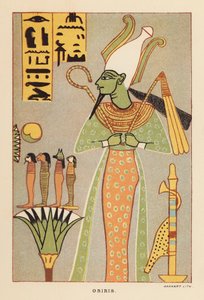 Heródoto: Osiris (litografía en color) de English School
