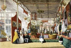 Almacén de China de Hewitt, desde el stand interior en la Gran Exposición de 1851, de 