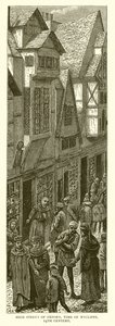 Calle Mayor de Oxford, época de Wycliffe, siglo XIV
