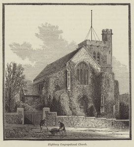 Iglesia Congregacional de Highbury (grabado) de English School