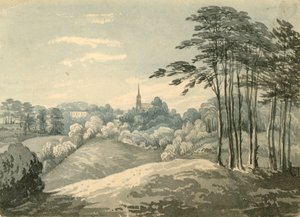 Iglesia de Highgate, Londres, desde Hampstead Heath de English School