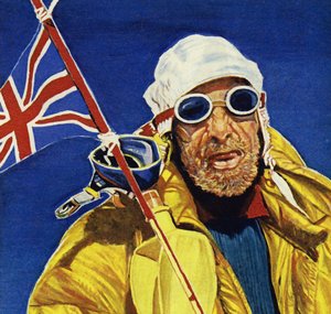 Hillary y Tenzing alcanzaron la cumbre del Everest y plantaron la Union Jack