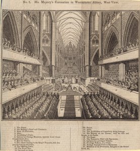 La Coronación de Su Majestad en la Abadía de Westminster, Vista Oeste de English School