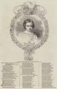 Su Alteza Real el Príncipe de Gales, Nacido el 9 de Noviembre de 1841 (grabado)