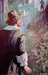 "Su pistola me apuntaba de lleno" (litografía en color) de English School