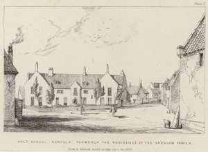 Holt School, anteriormente la residencia de la familia Gresham