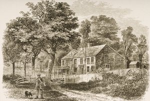 Hogar del historiador, William H. Prescott, Pepperill, cerca de Boston, en c.1870, de 