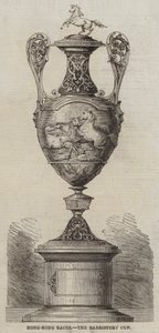 Carreras de Hong-Kong, la Copa de los Abogados (grabado)