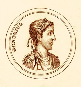 Honorio, ilustración del Diccionario Histórico Universal de George Crabb, publicada en 1825 de English School