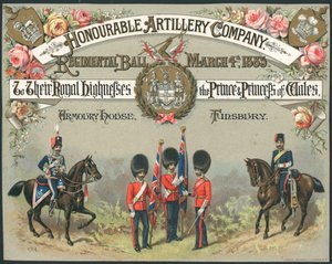 Compañía de Artillería Honorable, Baile Regimental, 4 de marzo de 1885 de English School