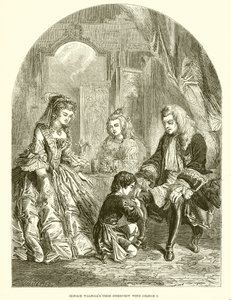 La Primera Entrevista de Horace Walpole con Jorge I de English School