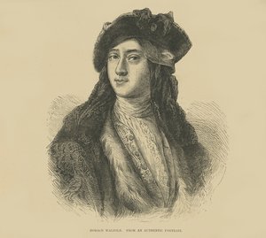 Horatio Walpole de un retrato auténtico (grabado) de English School