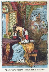 La viuda de Hotspur, hermana de Mortimer de English School