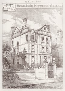 Casa, Steeles Road, Haverstock Hill, para C E Johnson de English School