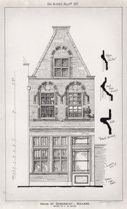 Casa en Dordrecht, Holanda (grabado) de English School