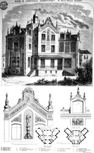 Casa en Avenue Road, Regents Park, diseñada por Hector Horeau, 1859