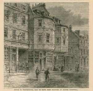 Casa en Westminster que se dice fue ocupada por Oliver Cromwell de English School