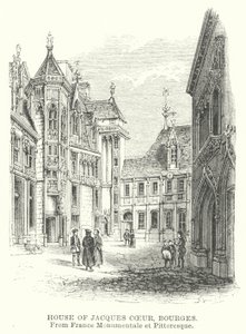 Casa de Jacques Coeur, Bourges (grabado)