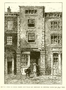 Casa que se dice fue ocupada por Dryden en Fetter Lane