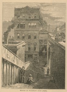 Casas en Waterloo Road, 1876 de English School