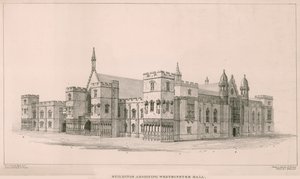 Cámaras del Parlamento: Edificios adyacentes al Westminster Hall de English School