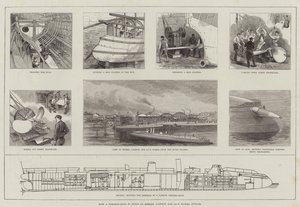 Cómo se construye un torpedero en los talleres de Messers Yarrow and Company, Poplar (grabado) de English School