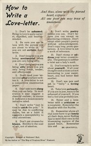 Cómo escribir una carta de amor (litografía) de English School