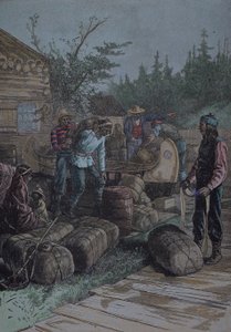 Compañía de la Bahía de Hudson, puesto comercial a mediados del siglo XIX de English School