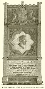 Hughenden: La Placa de Beaconsfield de English School