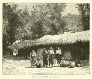 Cabañas y nativos de Formosa