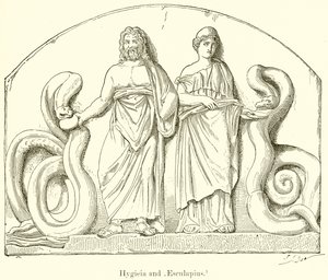 Higía y Esculapio