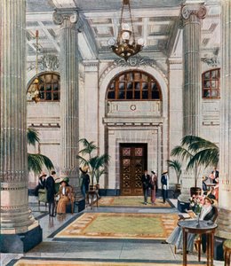 Sala hipóstila del Nuevo Midland Adelphi Hotel, Liverpool de English School