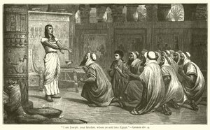 "Yo soy José, vuestro hermano, a quien vendisteis a Egipto", Génesis, xlv, 4 de English School