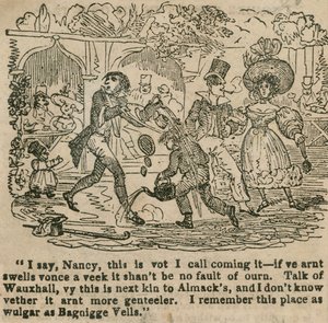 Digo, Nancy, esto es lo que llamo venir; Vauxhall Gardens, Londres de English School