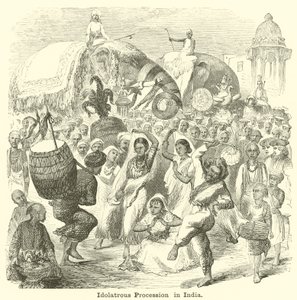 Procesión idólatra en India de English School