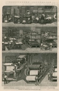 Periodismo Ilustrado: Maquinaria para imprimir el Illustrated London News de English School
