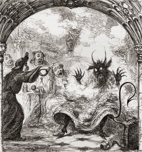 Ilustración después de George Cruikshank para el poema 