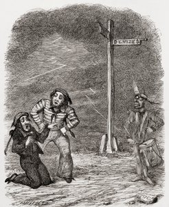 Ilustración después de George Cruikshank para el poema 