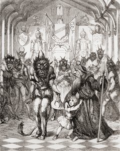 Ilustración después de George Cruikshank para el poema 