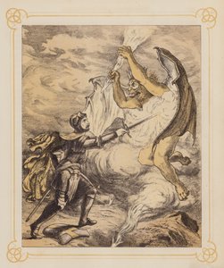 Ilustración para El progreso del peregrino de Bunyan (litografía) de English School
