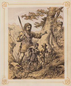 Ilustración para El progreso del peregrino de Bunyan (litografía) de English School